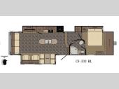 Floorplan - 2016 CrossRoads RV Cruiser CF333RL
