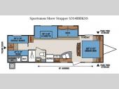 Floorplan - 2016 KZ Sportsmen Show Stopper S314BHKSS