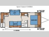 Floorplan - 2016 KZ Spree Connect C241RKS