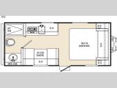 Floorplan - 2016 Coachmen RV Clipper Ultra-Lite 17FQ