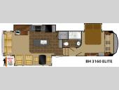 Floorplan - 2016 Heartland Bighorn 3160 Elite