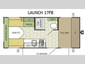Floorplan - 2016 Starcraft Launch 17FB