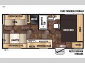 Floorplan - 2016 Forest River RV Cherokee Grey Wolf 19RL