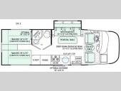 Floorplan - 2016 Thor Motor Coach Vegas 24.1