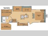 Floorplan - 2016 Shasta RVs Flyte 285BK