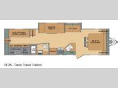 Floorplan - 2016 Shasta RVs Oasis 310K