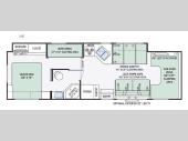 Floorplan - 2016 Thor Motor Coach Four Winds 31E Bunkhouse