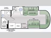 Floorplan - 2015 Thor Motor Coach Citation Sprinter 24SL