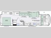 Floorplan - 2016 Thor Motor Coach Hurricane 34F