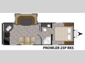 Floorplan - 2016 Heartland Prowler 25P RKS