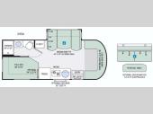 Floorplan - 2016 Thor Motor Coach Citation Sprinter 24SA