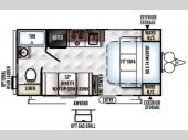 Floorplan - 2016 Forest River RV Flagstaff Micro Lite 19FD