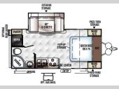 Floorplan - 2016 Forest River RV Flagstaff Micro Lite 21DS