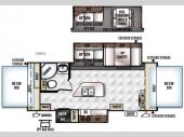 Floorplan - 2016 Forest River RV Flagstaff Shamrock 23IKSS