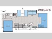 Floorplan - 2016 Jayco Redhawk 26XD