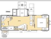 Floorplan - 2016 Coachmen RV Catalina 233DS