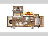 Floorplan - 2015 Outdoors RV Black Stone 260RDSB