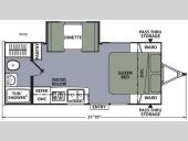 Floorplan - 2016 Coachmen RV Apex Nano 191RBS