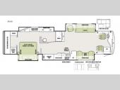 Floorplan - 2016 Tiffin Motorhomes Phaeton 40 AH