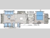 Floorplan - 2016 Jayco North Point 361REQS