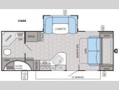 Floorplan - 2016 Jayco White Hawk 23MRB