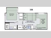 Floorplan - 2016 Thor Motor Coach Chateau 22B