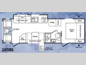 Floorplan - 2007 Keystone RV Passport 285RL