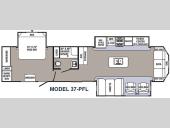Floorplan - 2016 Palomino Puma Destination 37-PFL