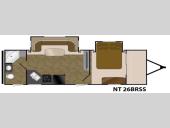 Floorplan - 2017 Heartland North Trail 26BRSS King