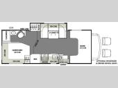 Floorplan - 2017 Coachmen RV Freelander 22QB Ford 350