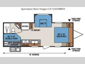 Floorplan - 2017 KZ Sportsmen Show Stopper LE S242SBHSS