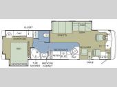 Floorplan - 2007 Holiday Rambler Vacationer 34 PDD