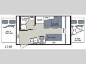 Floorplan - 2017 Dutchmen RV Aerolite 174E