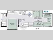 Floorplan - 2017 Thor Motor Coach Chateau Super C 35SF