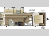 Floorplan - 2017 Keystone RV Cougar Half-Ton Series 26SABWE
