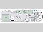 Floorplan - 2017 Thor Motor Coach Hurricane 34F