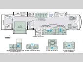 Floorplan - 2017 Thor Motor Coach Tuscany 44MT