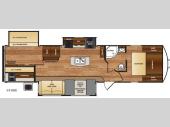 Floorplan - 2017 Forest River RV Wildcat 343BIK