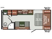 Floorplan - 2017 Gulf Stream RV Gulf Breeze Ultra Lite 19 FMB