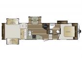 Floorplan - 2017 Keystone RV Cougar 326RDS