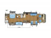 Floorplan - 2017 Jayco Precept 36T