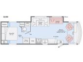 Floorplan - 2017 Winnebago Vista 31KE