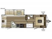 Floorplan - 2017 Keystone RV Cougar Half-Ton Series 28RLSWE