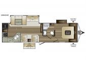 Floorplan - 2017 Keystone RV Cougar Half-Ton Series 29RKSWE