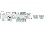 Floorplan - 2017 Thor Motor Coach Tuscany 42GX