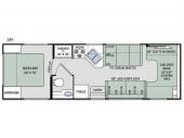 Floorplan - 2017 Thor Motor Coach Four Winds 28A