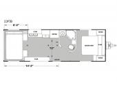 Floorplan - 2017 Eclipse Attitude Pro-Lite 23SA