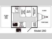 Floorplan - 2009 Palomino P-Series 280