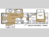 Floorplan - 2009 Carriage Cameo F34CK3