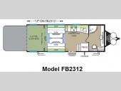 Floorplan - 2010 Forest River RV Stealth Limited Edition FB2312